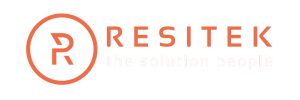 Resitek Logo Orange on black_3Elements_300x100px (2)